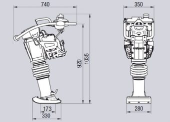 STOPA WIBRACYJNA SKOCZEK WEBER SRV 590 NOWY - obrazek 3